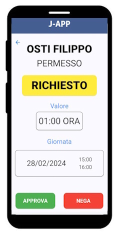 J-APP Richiesta Approvazione Giustificativi e MT